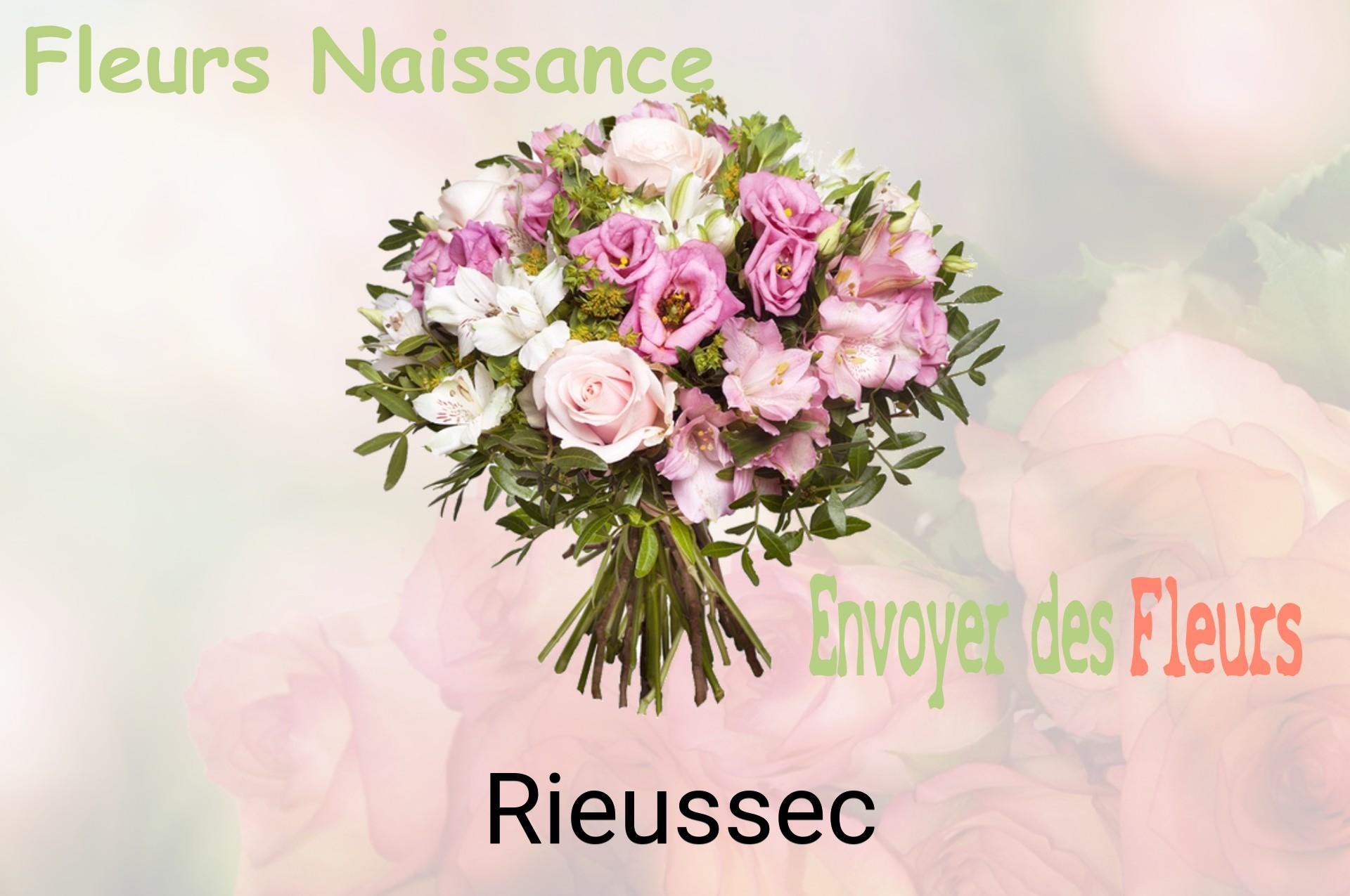 Bouquet de fleurs de naissance livré à Rieussec